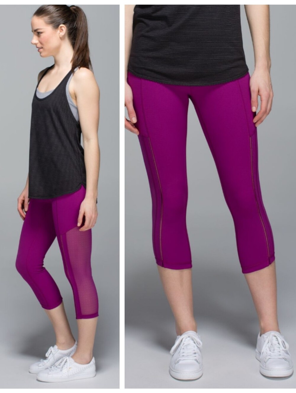 Lululemon Hot To Street Crop Regal Plum Women's 4 Athletic Yoga Running Workout
